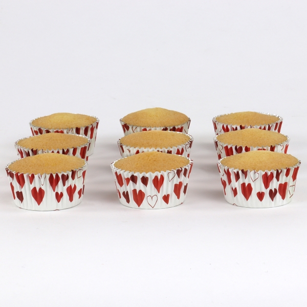 Cupcake Baking Cases - Hearts